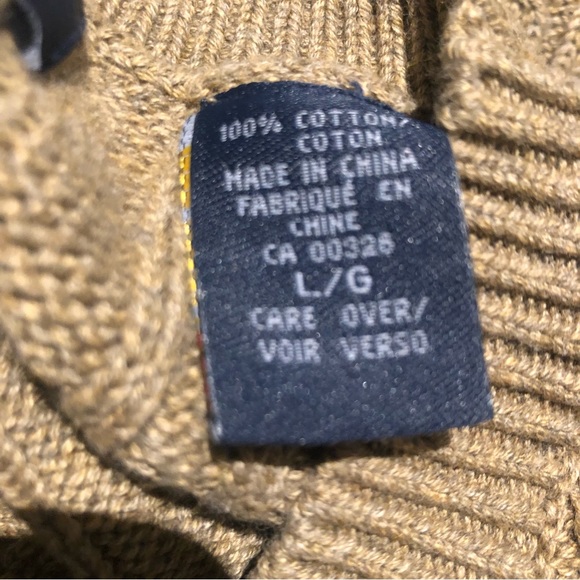 IZod mens cable crewneck sweater - Picture 3 of 4